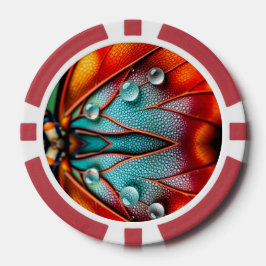 Fichas De Póquer Joyas en un ala feroz