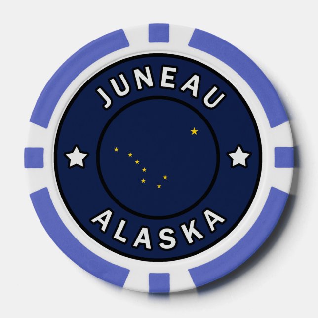 Fichas De Póquer Juneau Alaska (Anverso)