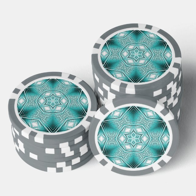 Fichas De Póquer Kaleidoscopio Ártico (Pila)