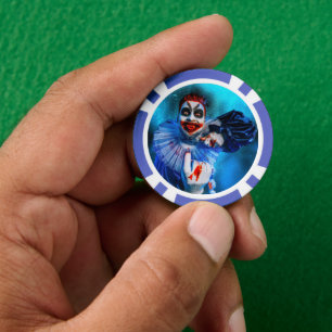 Fichas De Póquer La figura siniestra de payaso de Halloween de Slip