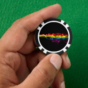 Fichas De Póquer La pluma de energía de arcoíris de SlipperyJoe atr