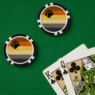 Fichas De Póquer La textura del suelo de madera de la bandera del O