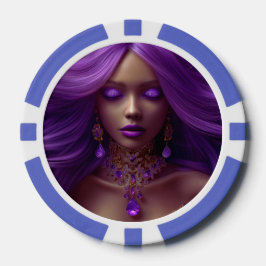 Fichas De Póquer Lady Amethyst Poker Chips