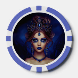 Fichas De Póquer Lady Sapphire Poker Chip