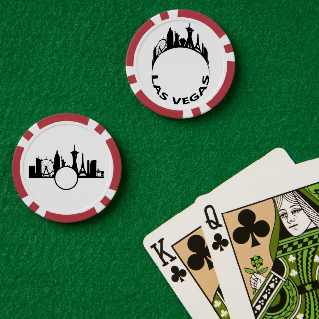 Fichas De Póquer Línea aérea personalizada de Las Vegas (Mesa de Poker (Doble))