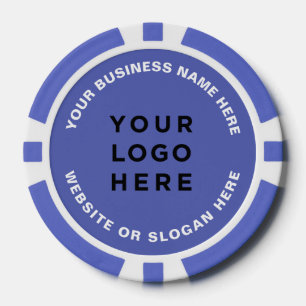 Fichas De Póquer Logotipo y texto empresarial simple profesional