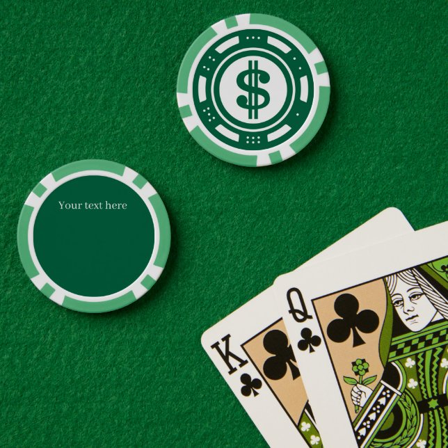 Fichas De Póquer Los amantes de Guay Casino añaden texto (Mesa de Poker (Doble))