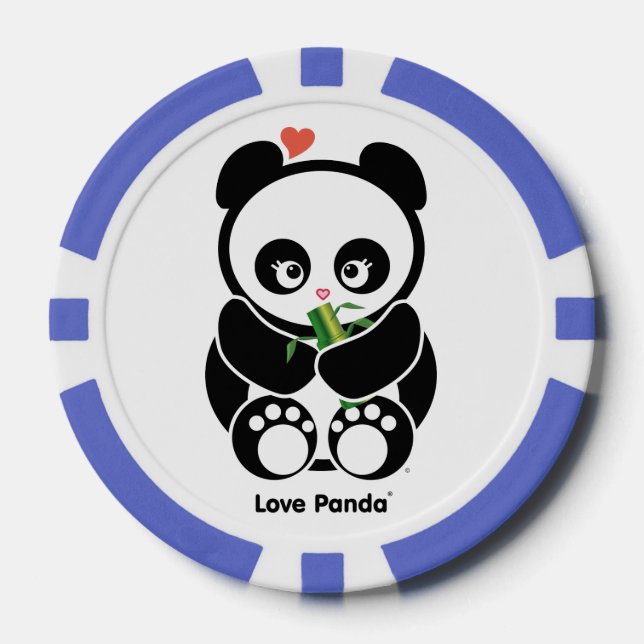 Fichas De Póquer Love Panda® (Anverso)