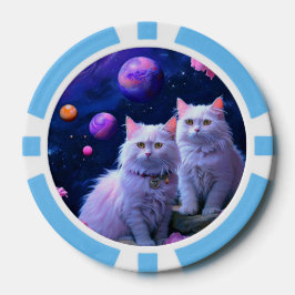 Fichas De Póquer Lucky Poker Chips for Cat Lovers