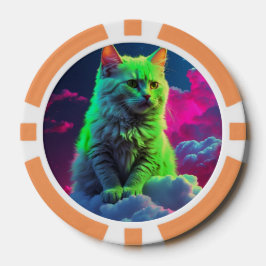 Fichas De Póquer Lucky Poker Chips for Cat Lovers