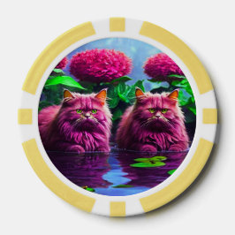 Fichas De Póquer Lucky Poker Chips for Cat Lovers