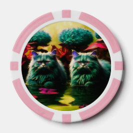 Fichas De Póquer Lucky Poker Chips for Cat Lovers