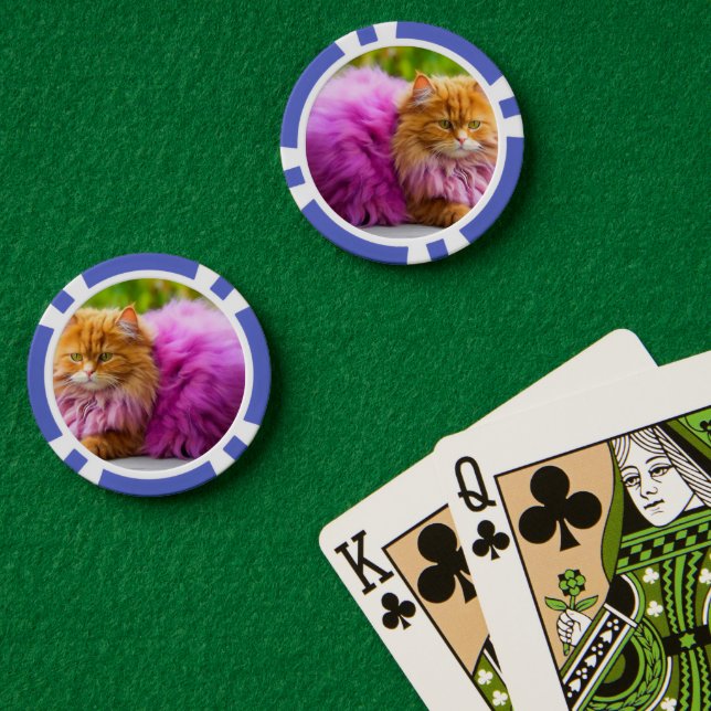 Fichas De Póquer Lucky Poker Chips for Cat Lovers (Mesa de Poker (Doble))