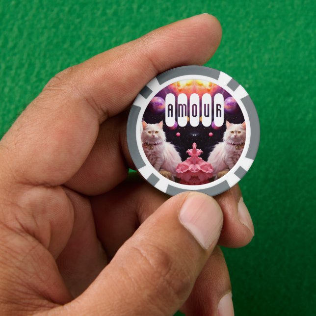Fichas De Póquer Lucky Poker Chips for Cat Lovers (Mano)