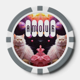 Fichas De Póquer Lucky Poker Chips for Cat Lovers