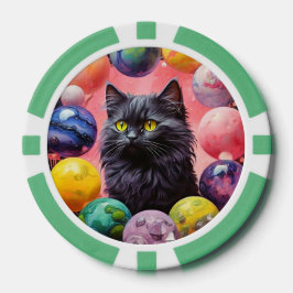 Fichas De Póquer Lucky Poker Chips for Cat Lovers