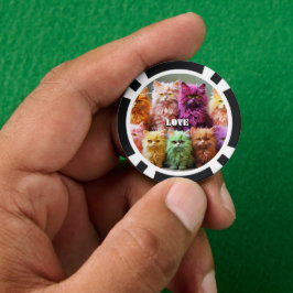 Fichas De Póquer Lucky Poker Chips for Cat Lovers 