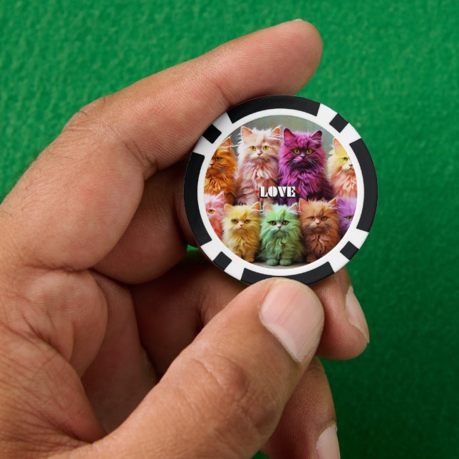 Fichas De Póquer Lucky Poker Chips for Cat Lovers  (Mano)