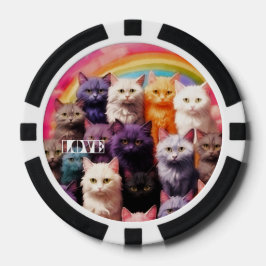 Fichas De Póquer Lucky Poker Chips for Cat Lovers