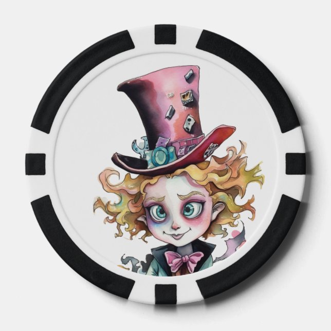 Fichas De Póquer Mad Hatter (Anverso)