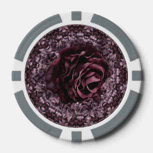 Fichas De Póquer Mandala de rosa