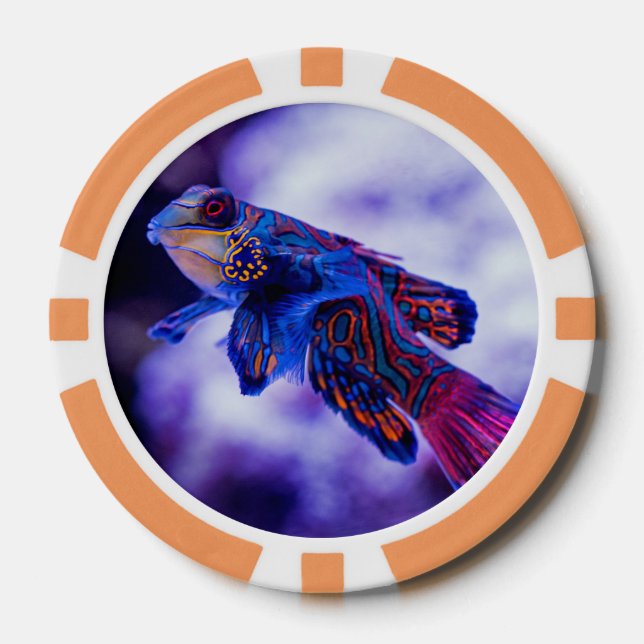 Fichas De Póquer Mandarin Goby Fish (Anverso)