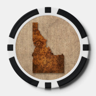 Fichas De Póquer Mapa de Idaho Spud