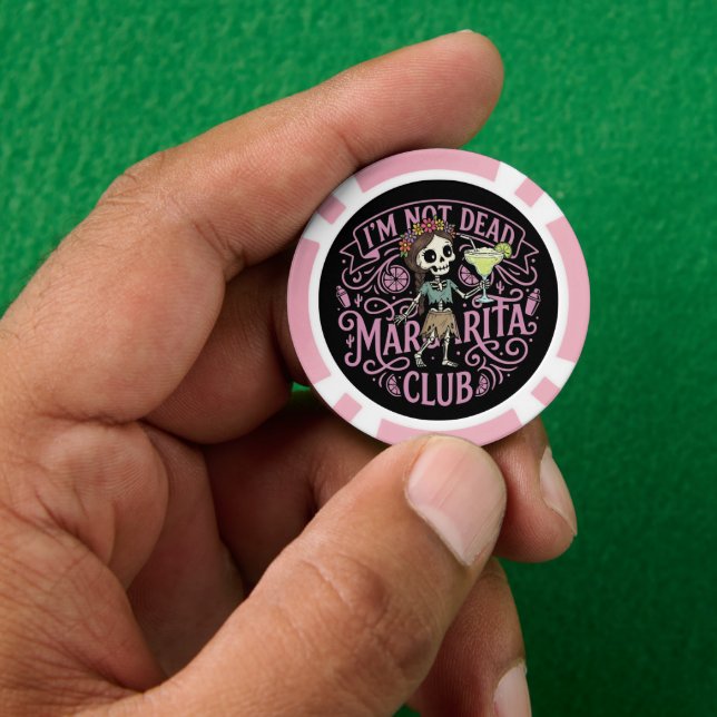 Fichas De Póquer Margarita Esqueletica Adorable (Mano)