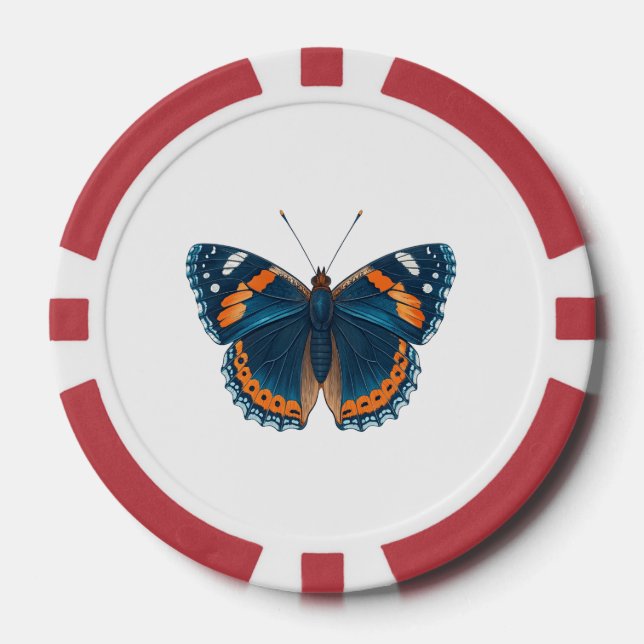 Fichas De Póquer Mariposa (Anverso)