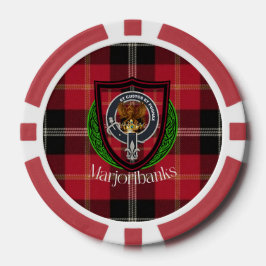 Fichas De Póquer Marjoribanks Scottish Clan Tartan & Crest