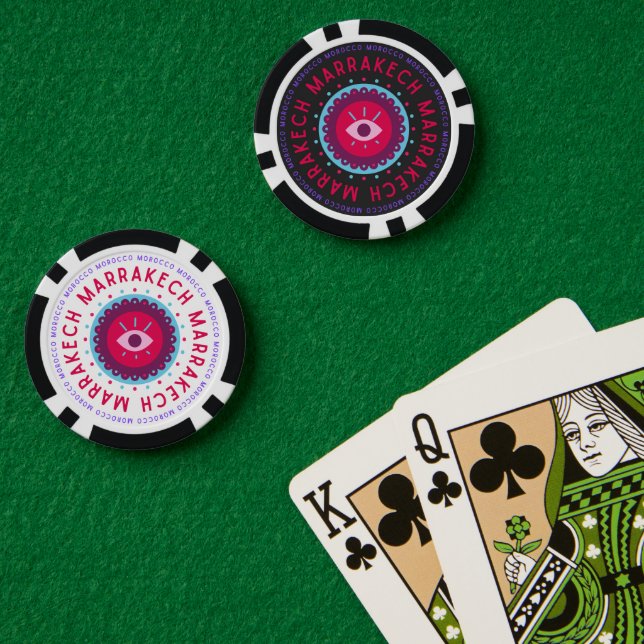 Fichas De Póquer Marrakech Eyes (Mesa de Poker (Doble))