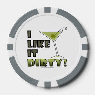 Fichas De Póquer ¡ME GUSTA MORIR! Dirty Martini Humor