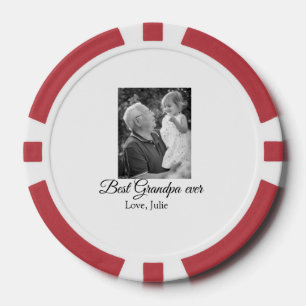 Fichas De Póquer mejor abuelo siempre abuelos foto regalos clásicos