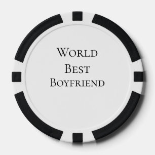 Fichas De Póquer Mejor marido hombre del mundo día de San Valentín
