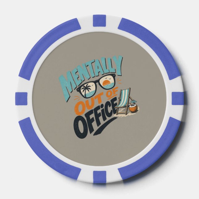 Fichas De Póquer Mentally Out of Office (Anverso)
