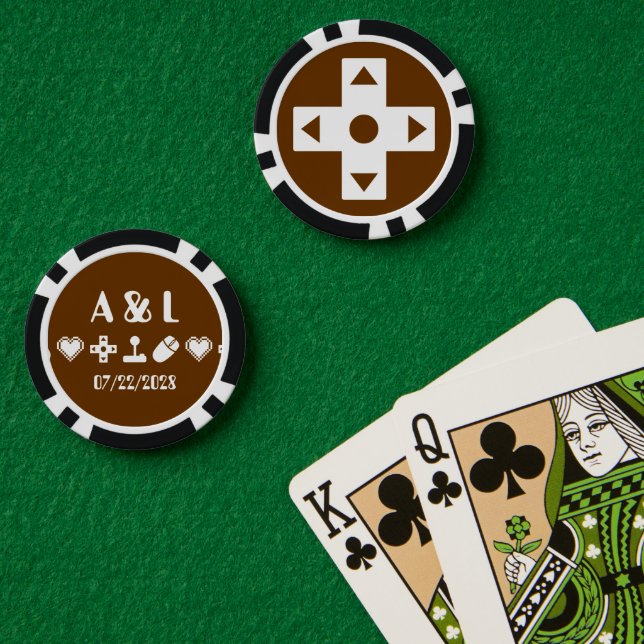 Fichas De Póquer Modo multijugador en chocolate (Mesa de Poker (Doble))