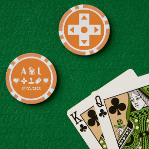 Fichas De Póquer Modo multijugador en Naranja