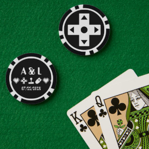 Fichas De Póquer Modo multijugador en negro