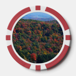 Fichas De Póquer Montañas Apalaches en otoño