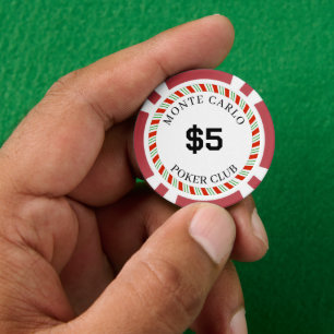 Fichas De Póquer Monte Carlo suave de marca personalizada $5 14 gra