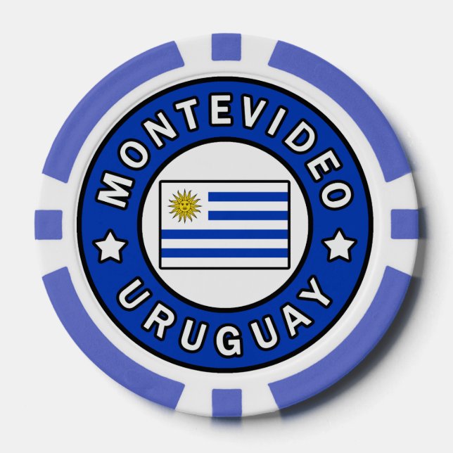 Fichas De Póquer Montevideo Uruguay (Anverso)
