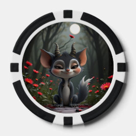 Fichas De Póquer Moonlit Mischief Forest Spirit of Crimson Bloom. 