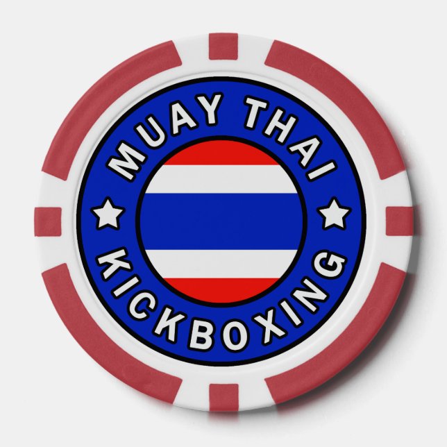 Fichas De Póquer Muay Thai (Anverso)