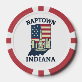 Fichas De Póquer Naptown Indiana Monumento Circle Poker Chip