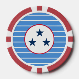 Fichas De Póquer Nashville, Tennessee Volunteer State Tri-Star