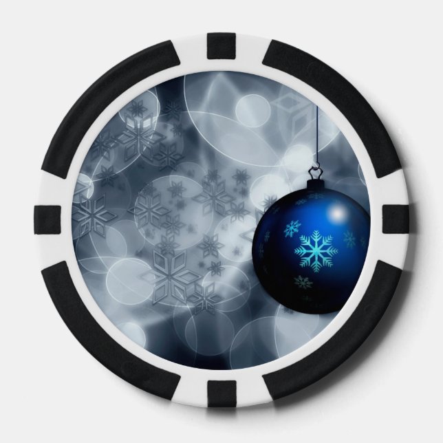 Fichas De Póquer Navidades astutos (Anverso)