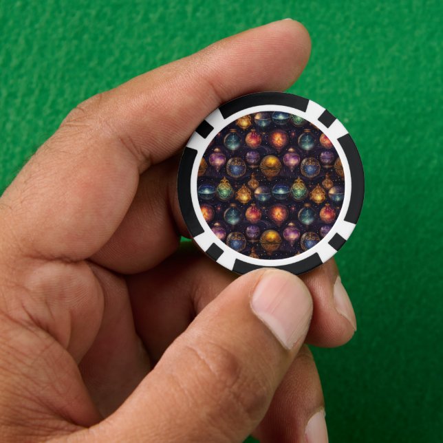 Fichas De Póquer Navidades Baubles Poker Chips (Mano)