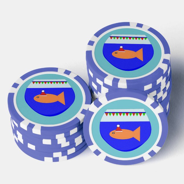 Fichas De Póquer Navidades Fiesta Goldfish (Pila)