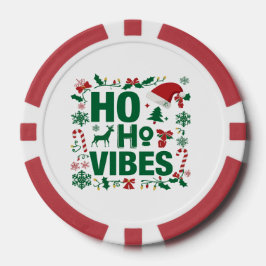 Fichas De Póquer Navidades Fiesta Poker Chip - Ho Ho Ho Vibes
