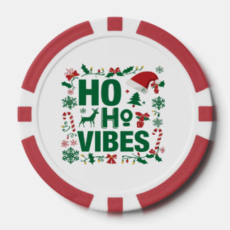Fichas De Póquer Navidades Fiesta Poker Chip - Ho Ho Ho Vibes